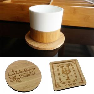 BD3088-Round/Square Bamboo Coasters