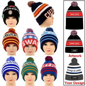 BD3075-Knitted Hats W/ Pompom